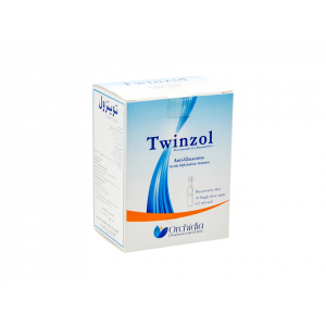 TWINZOL ANTI-GLAUCOMA STERILE OPHTHALMIC SOLUTION ( DORZOLAMIDE 2% + TIMOLOL 0.5% ) PRESERVATIVE FREE 30 SINGLE DOSE UNITS 0.2 ML EACH